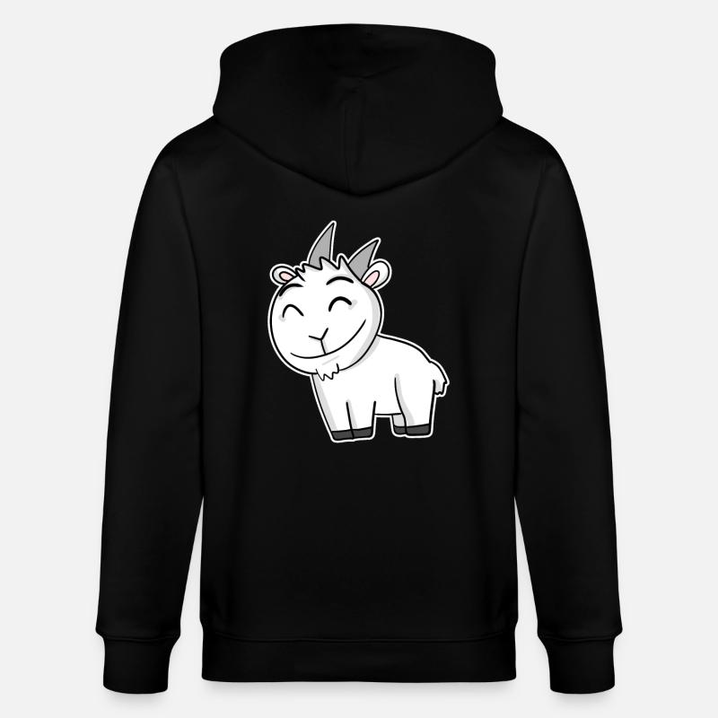 Ziegenbock Bock - Stanley/Stella Unisex Bio-Kapuzenjacke CULTIVATOR  - Schwarz