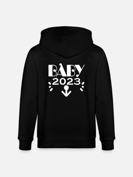 Grossesse Bébé enceinte 2023 - Veste à capuche bio CULTIVATOR Stanley/Stella Unisexe - noir