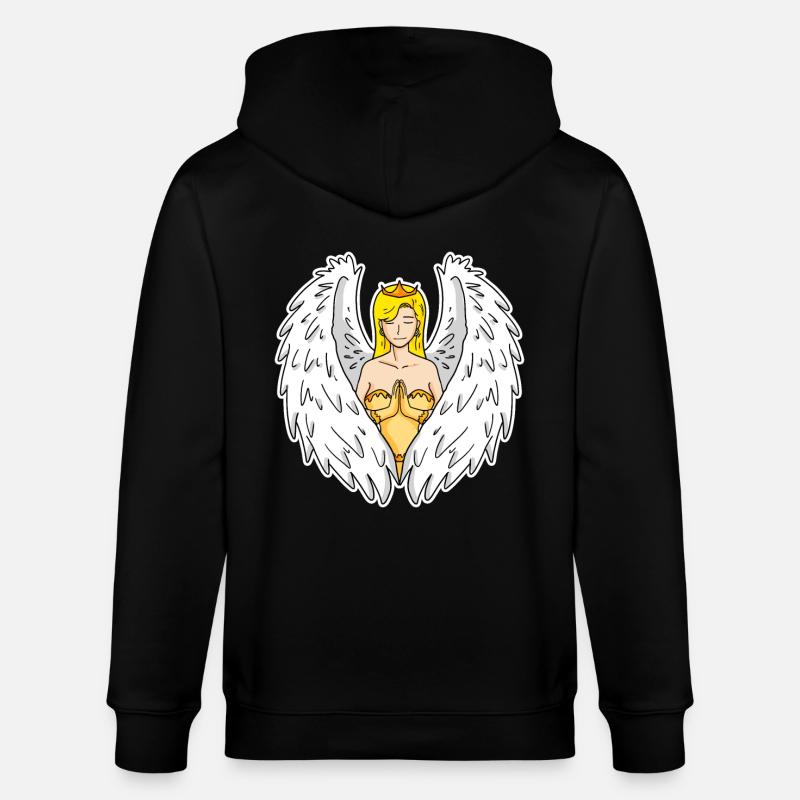 Ange gardien - Veste à capuche bio CULTIVATOR Stanley/Stella Unisexe - noir