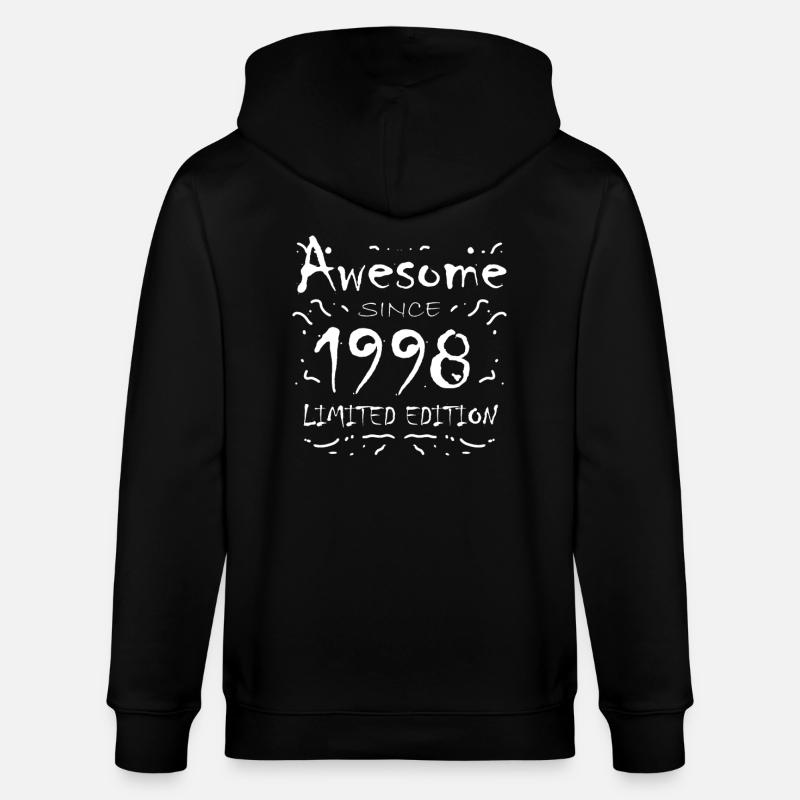 1998 - Né en 1998 - Veste à capuche bio CULTIVATOR Stanley/Stella Unisexe - noir