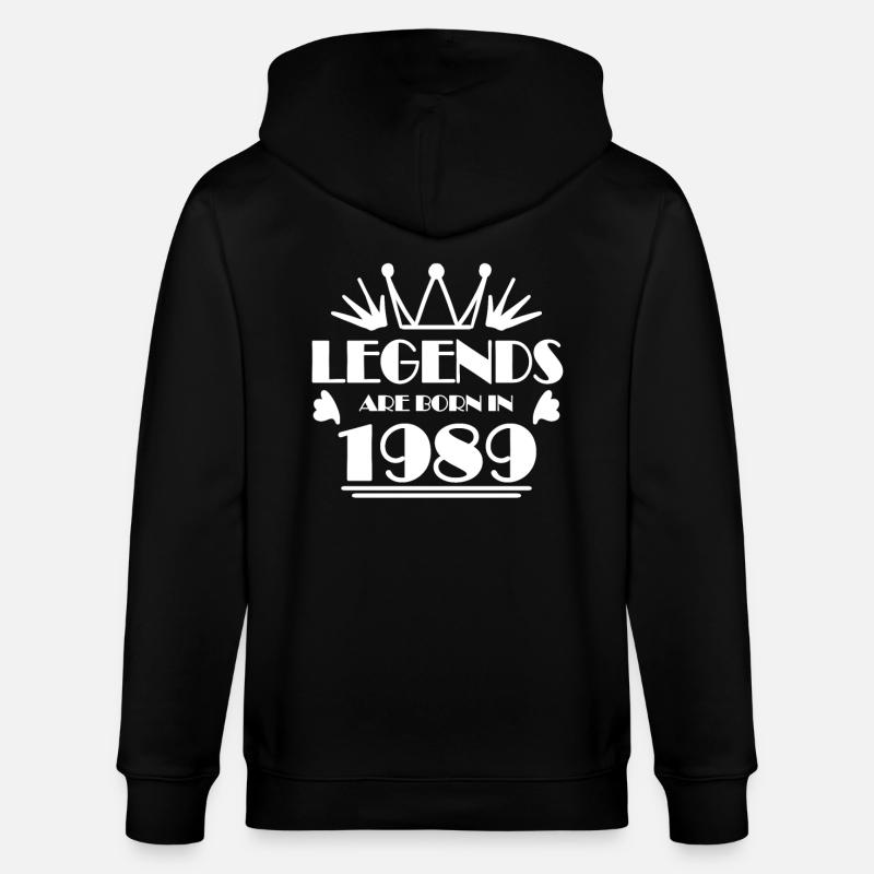 1989 - Né en 1989 - Veste à capuche bio CULTIVATOR Stanley/Stella Unisexe - noir