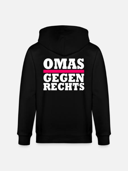 Omas gegen Rechts - Stanley/Stella Unisex Bio-Kapuzenjacke CULTIVATOR  - Schwarz