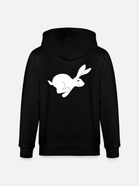 plus rapide lièvre - Veste à capuche bio CULTIVATOR Stanley/Stella Unisexe - noir