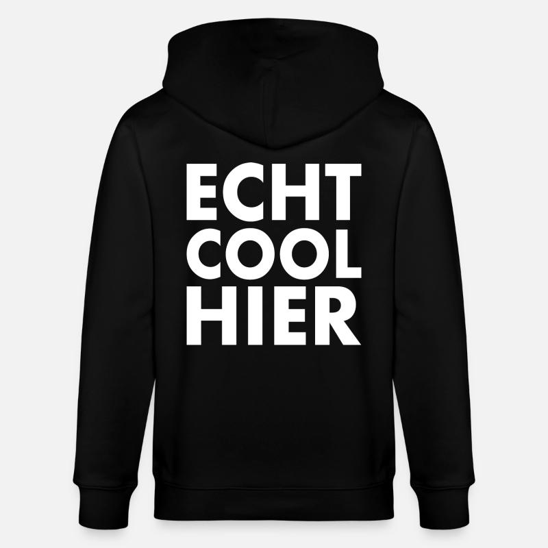 Echt cool hier - Stanley/Stella Unisex Bio-Kapuzenjacke CULTIVATOR  - Schwarz