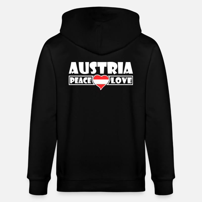 Austria - Austria - Stanley/Stella CULTIVATOR  Unisex Organic Hooded Jacket - black