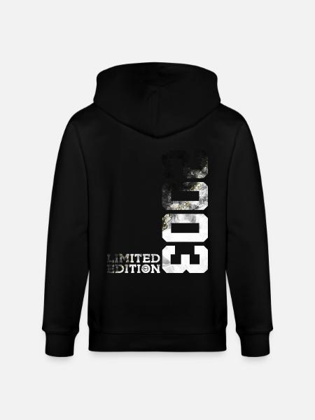 23RD BIRTHDAY LIMITED EDITION 2003 - Stanley/Stella CULTIVATOR Unisex Organic Hooded Jacket - black