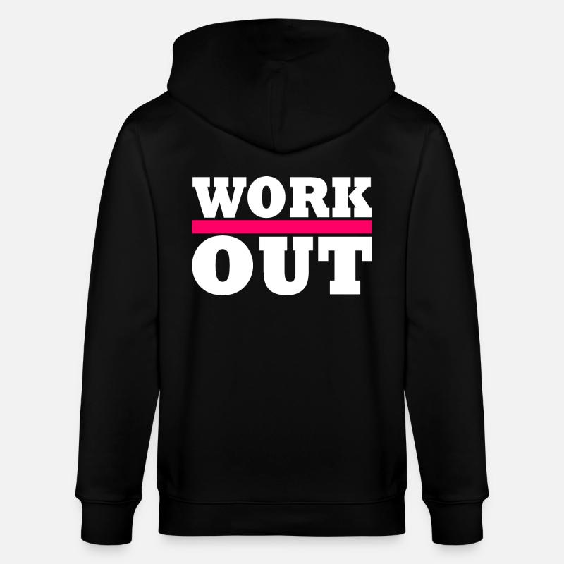 Workout - Stanley/Stella Unisex Bio-Kapuzenjacke CULTIVATOR  - Schwarz