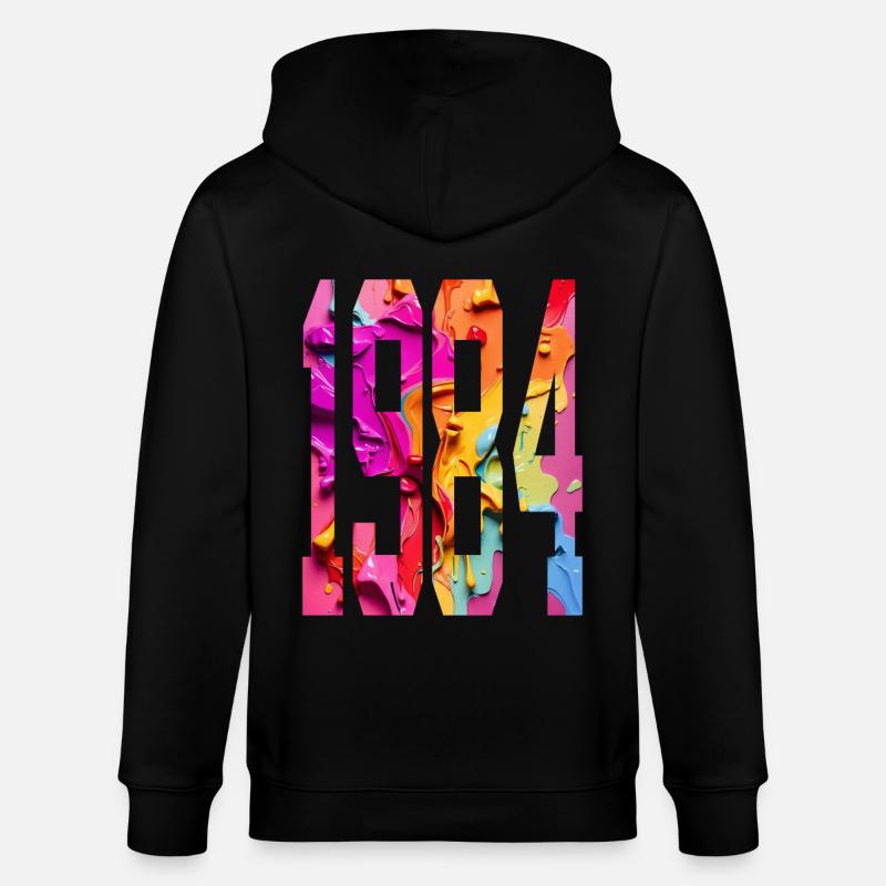 BUNT 42E ANNIVERSAIRE 1984 - Veste à capuche bio CULTIVATOR Stanley/Stella Unisexe - noir