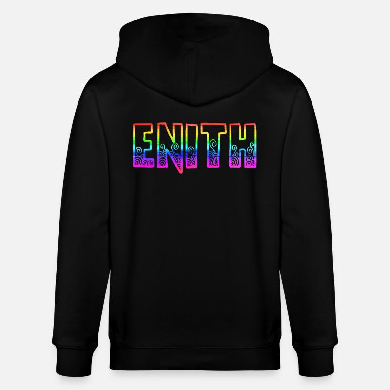 Enith RS Arc-en-ciel - Veste à capuche bio CULTIVATOR Stanley/Stella Unisexe - noir
