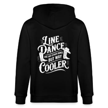 Line Dance ist cooler - Tanzen meine Passion - Stanley/Stella Unisex Bio-Kapuzenjacke CULTIVATOR  - Schwarz - Hinten - Anna (173cm)