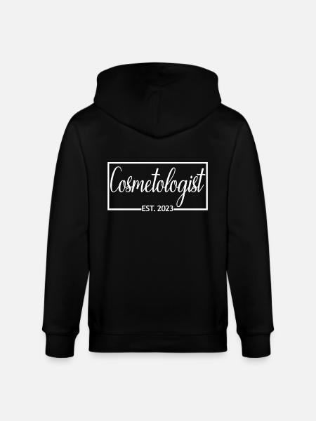 Cosmetologist Est. 2023 Graduated Cosmetologist - Stanley/Stella CULTIVATOR Unisex Organic Hooded Jacket - black