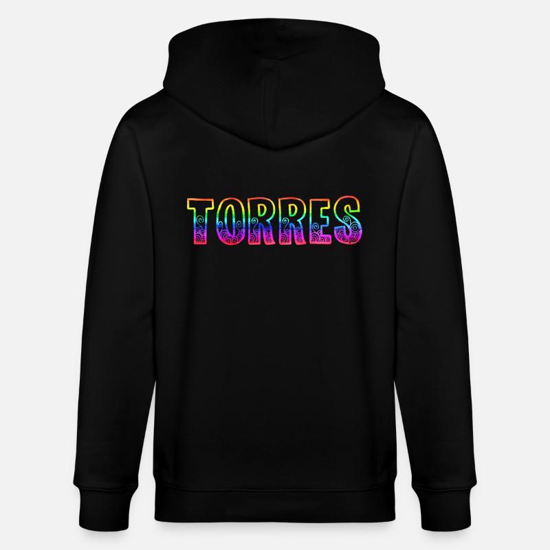 torres rs regenbogen - Stanley/Stella Unisex Bio-Kapuzenjacke CULTIVATOR  - Schwarz