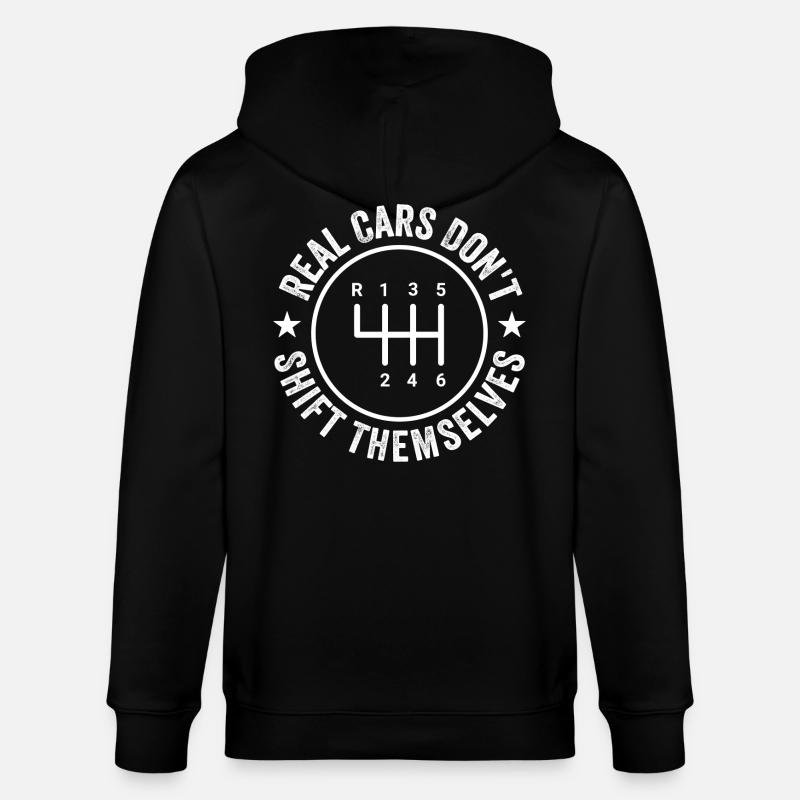 Echte Autos inklusive Schaltgetriebe - Stanley/Stella Unisex Bio-Kapuzenjacke CULTIVATOR  - Schwarz