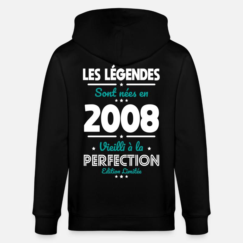 2008 – Legends – Perfekt gereift - Stanley/Stella Unisex Bio-Kapuzenjacke CULTIVATOR  - Schwarz