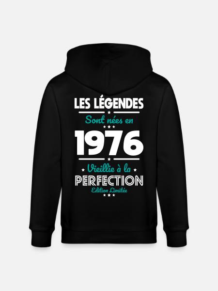 1976 – Legends – Perfekt gereift - Stanley/Stella Unisex Bio-Kapuzenjacke CULTIVATOR - Schwarz