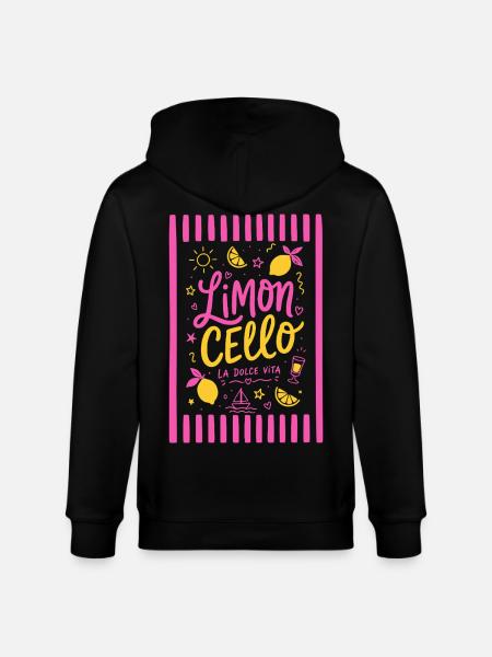 Limoncello - La dolce vita - Stanley/Stella Unisex Bio-Kapuzenjacke CULTIVATOR  - Schwarz