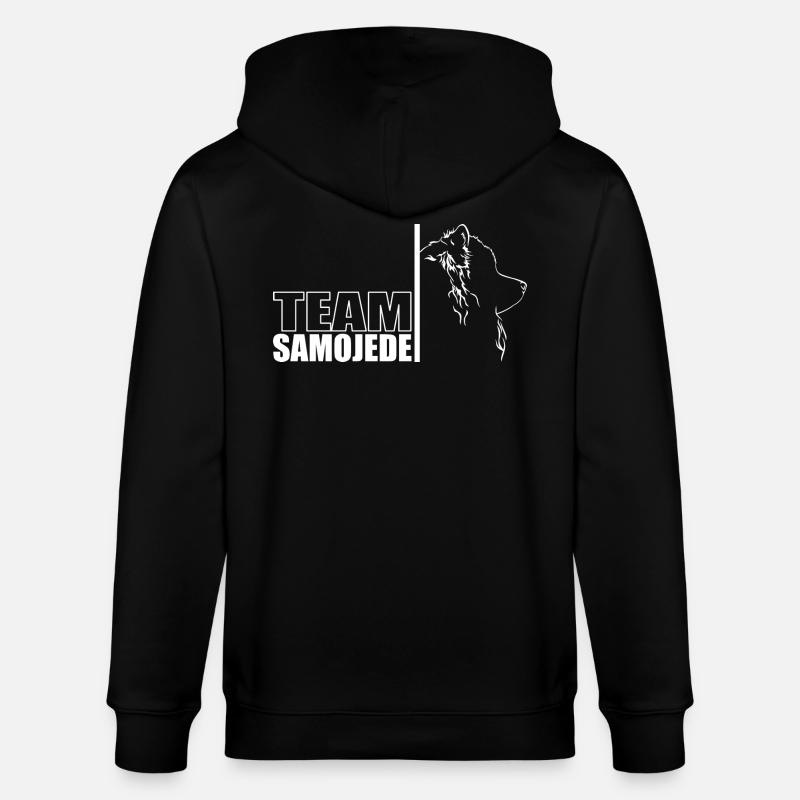 TEAM Chien Samoyède Chien Wilsigns - Veste à capuche bio CULTIVATOR Stanley/Stella Unisexe - noir