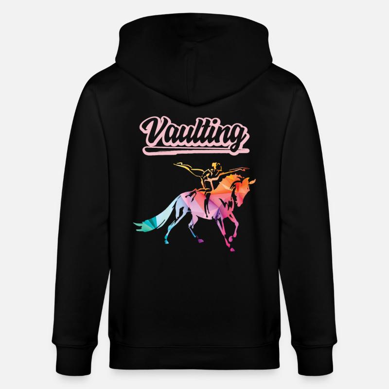 Vaulting Voltigieren cheval équitation - Veste à capuche bio CULTIVATOR Stanley/Stella Unisexe - noir
