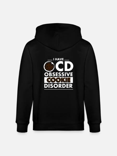 Cookie disturbance funny sayings - Stanley/Stella CULTIVATOR Unisex Organic Hooded Jacket - black