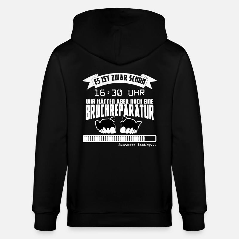 Zahntechnik Ausraster - Stanley/Stella Unisex Bio-Kapuzenjacke CULTIVATOR - Schwarz