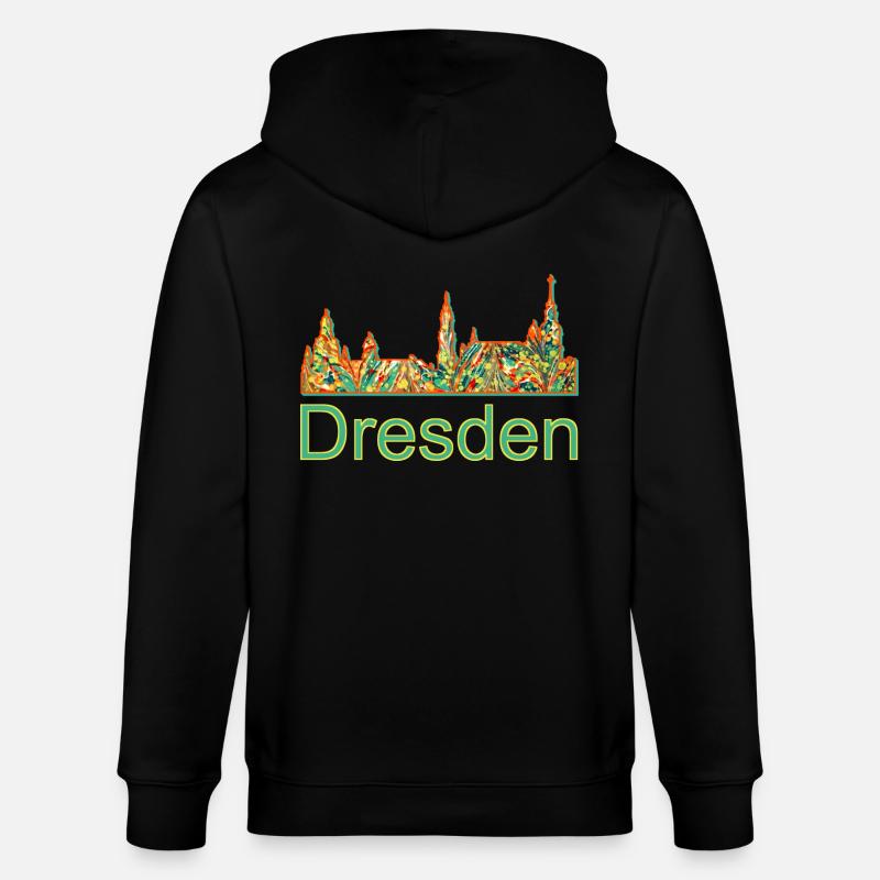 dresden e 20 - Stanley/Stella Unisex Bio-Kapuzenjacke CULTIVATOR  - Schwarz