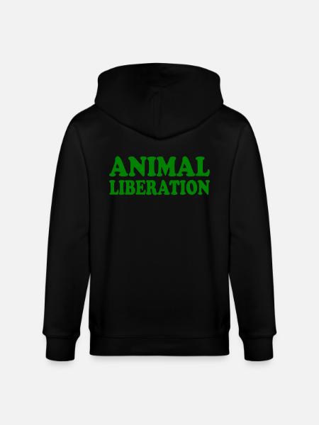 Animal liberation - Stanley/Stella Unisex Bio-Kapuzenjacke CULTIVATOR - Schwarz