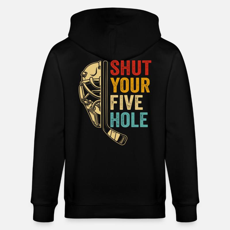 shut your five hole - Veste à capuche bio CULTIVATOR Stanley/Stella Unisexe - noir
