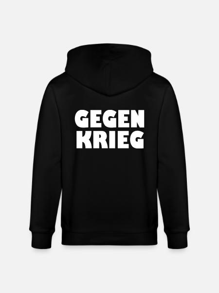 Gegen krieg - Stanley/Stella Unisex Bio-Kapuzenjacke CULTIVATOR - Schwarz