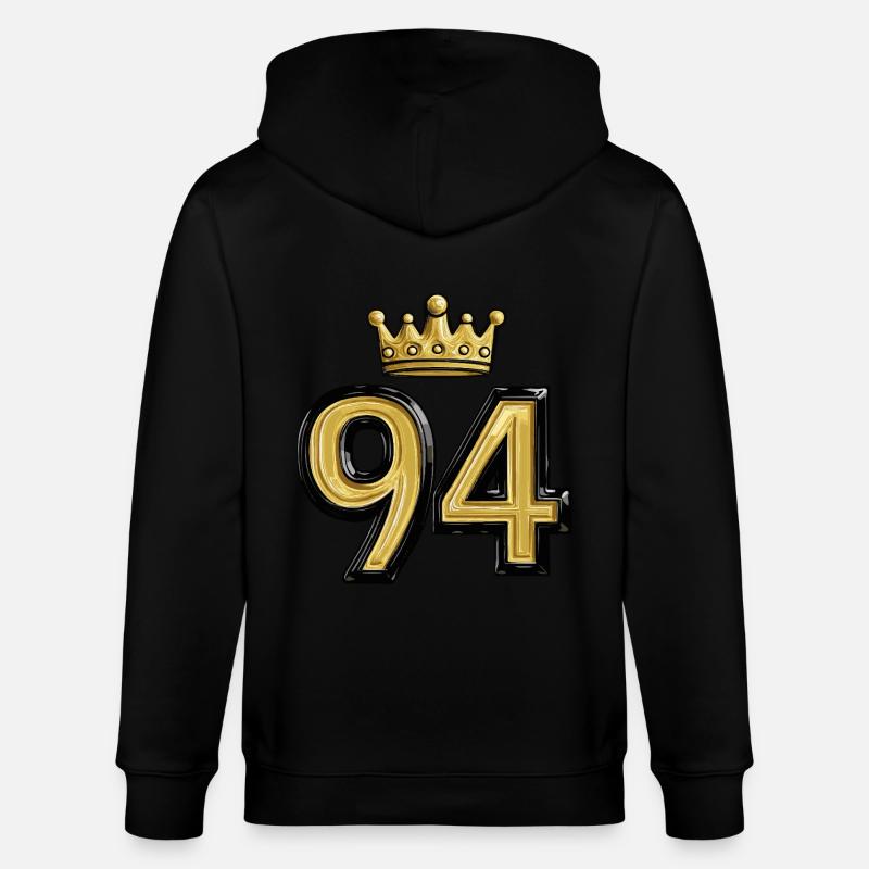 Couronne à 94 chiffres - Veste à capuche bio CULTIVATOR Stanley/Stella Unisexe - noir