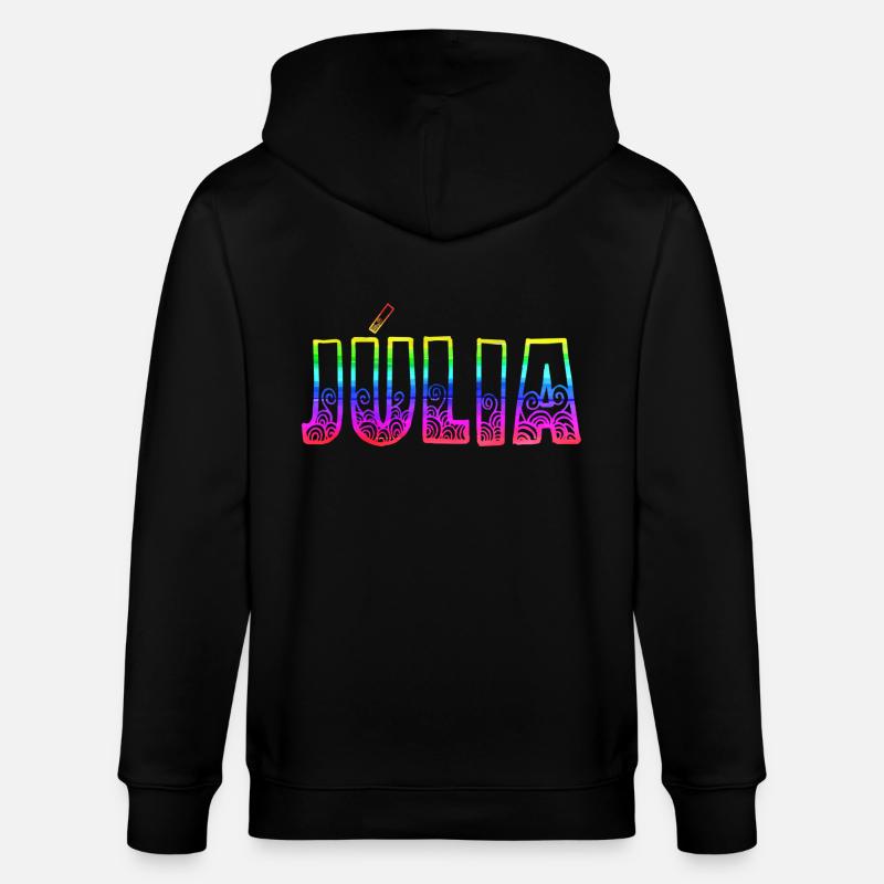julia rs regenbogen - Stanley/Stella Unisex Bio-Kapuzenjacke CULTIVATOR  - Schwarz