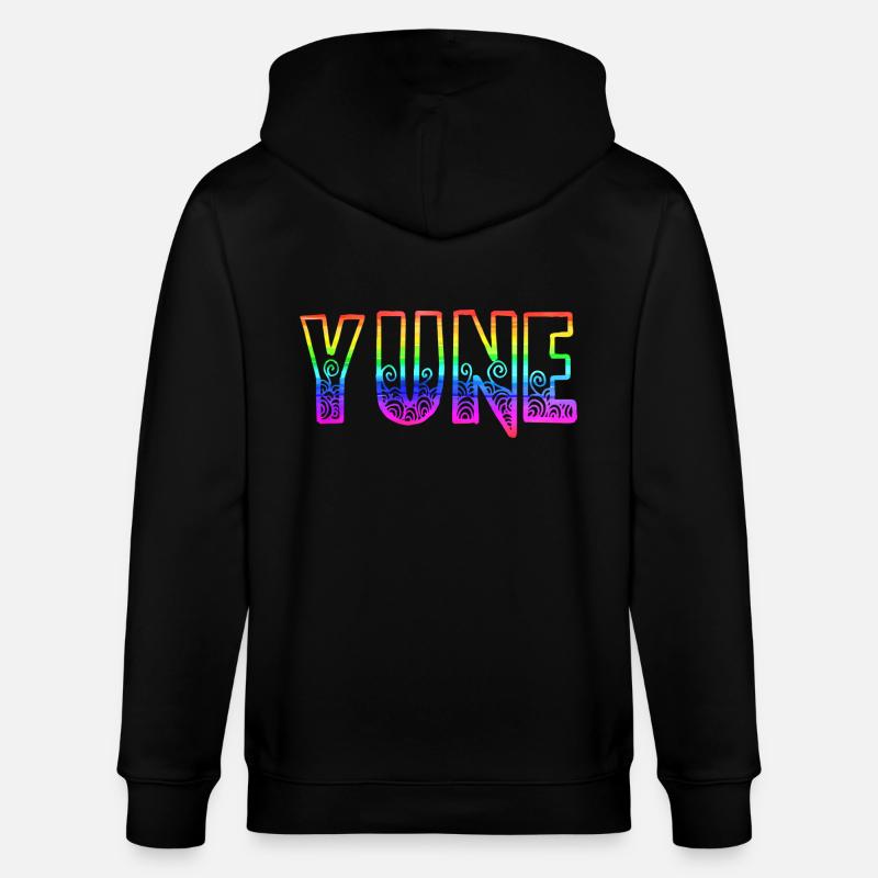 Yune RS Arc-en-ciel - Veste à capuche bio CULTIVATOR Stanley/Stella Unisexe - noir