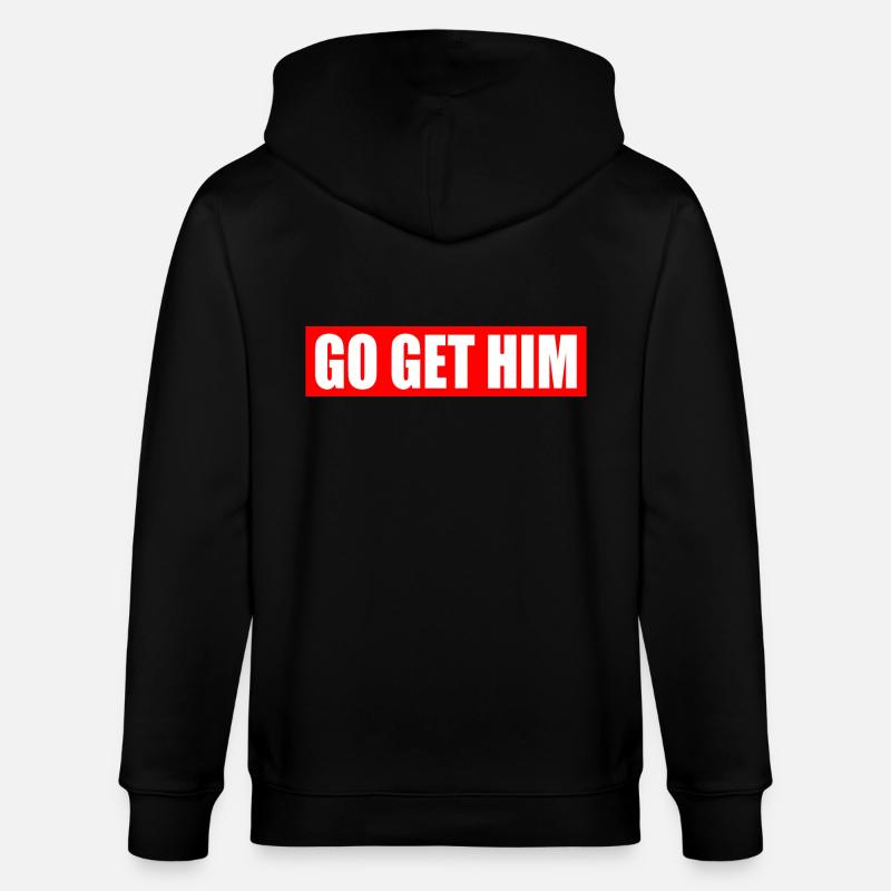 Go get him - Veste à capuche bio CULTIVATOR Stanley/Stella Unisexe - noir