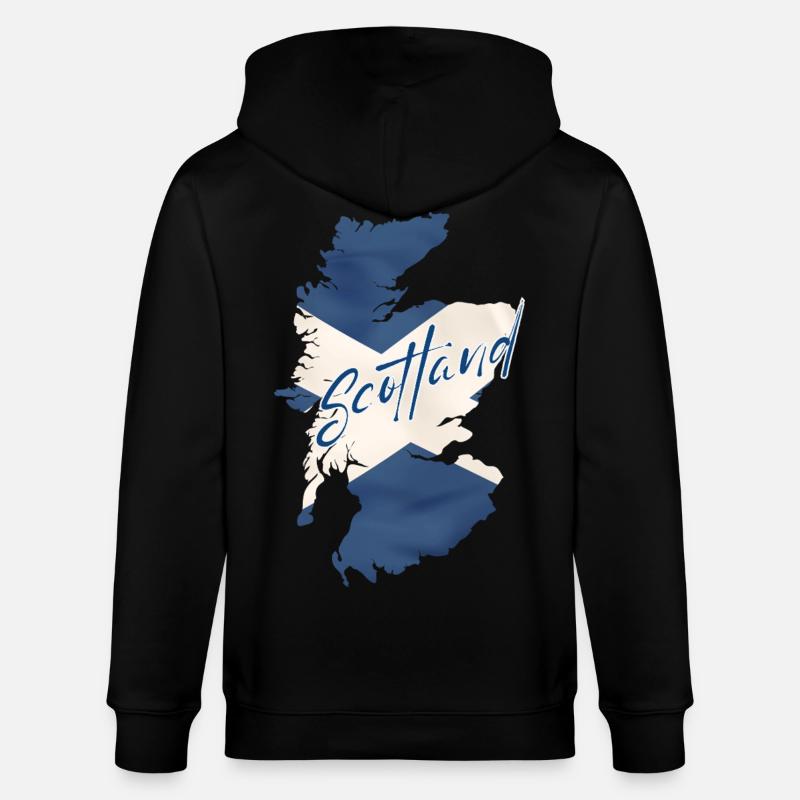 Drapeau de l’Ecosse, fierté écossaise - Veste à capuche bio CULTIVATOR Stanley/Stella Unisexe - noir