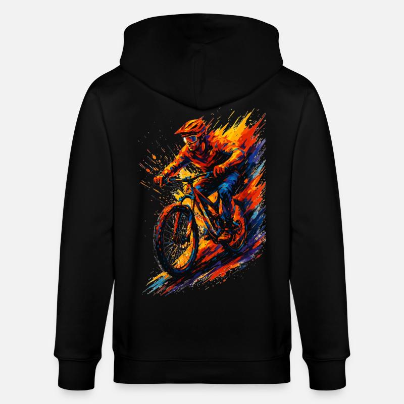 Cadeau cool pour VTTT VTT, - Veste à capuche bio CULTIVATOR Stanley/Stella Unisexe - noir
