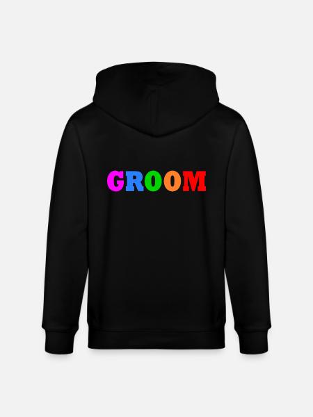 Groom - Stanley/Stella CULTIVATOR Unisex Organic Hooded Jacket - black