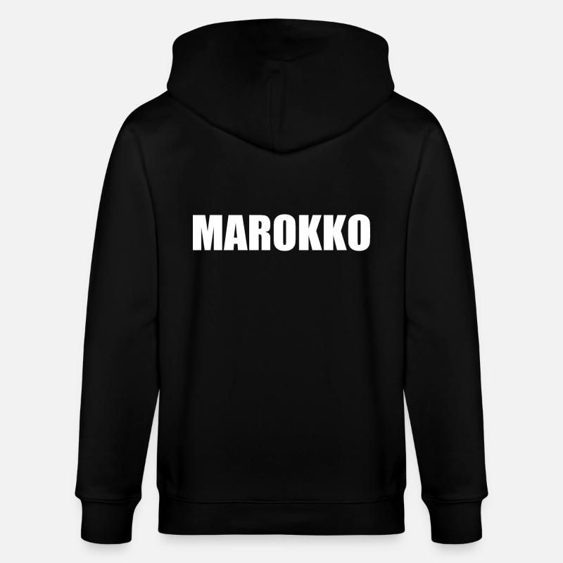 Marokko - Stanley/Stella Unisex Bio-Kapuzenjacke CULTIVATOR - Schwarz