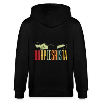 Fanatiques de fitness Burpeesrista Gymnastique suédoise - Veste à capuche bio CULTIVATOR Stanley/Stella Unisexe - noir - Dos - Anna (173cm)