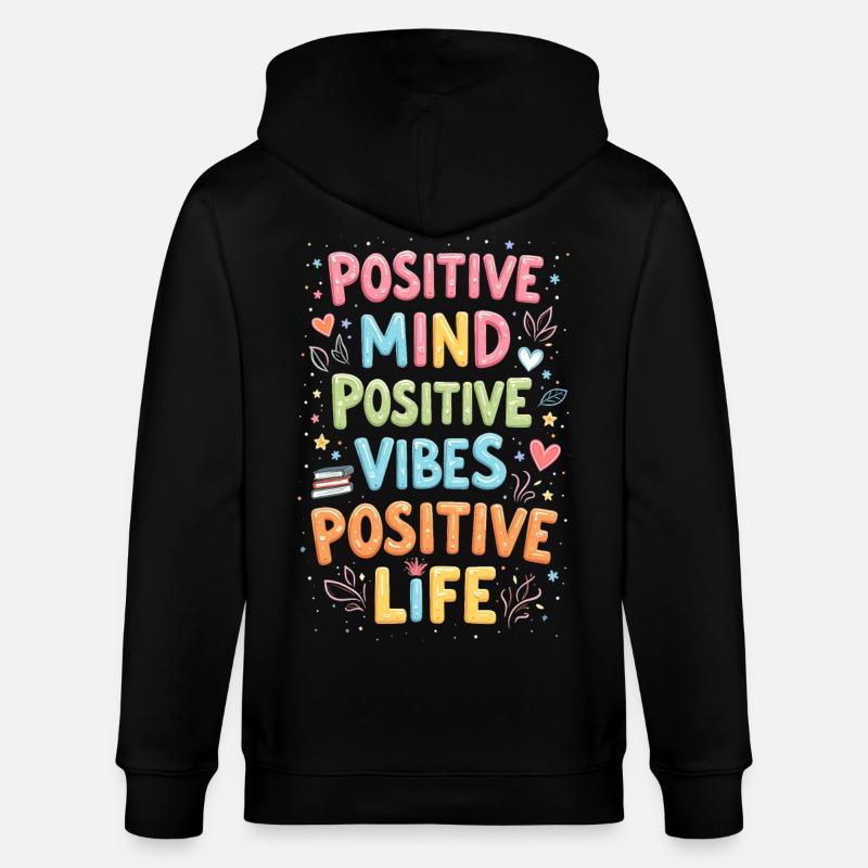 Positivité - Veste à capuche bio CULTIVATOR Stanley/Stella Unisexe - noir