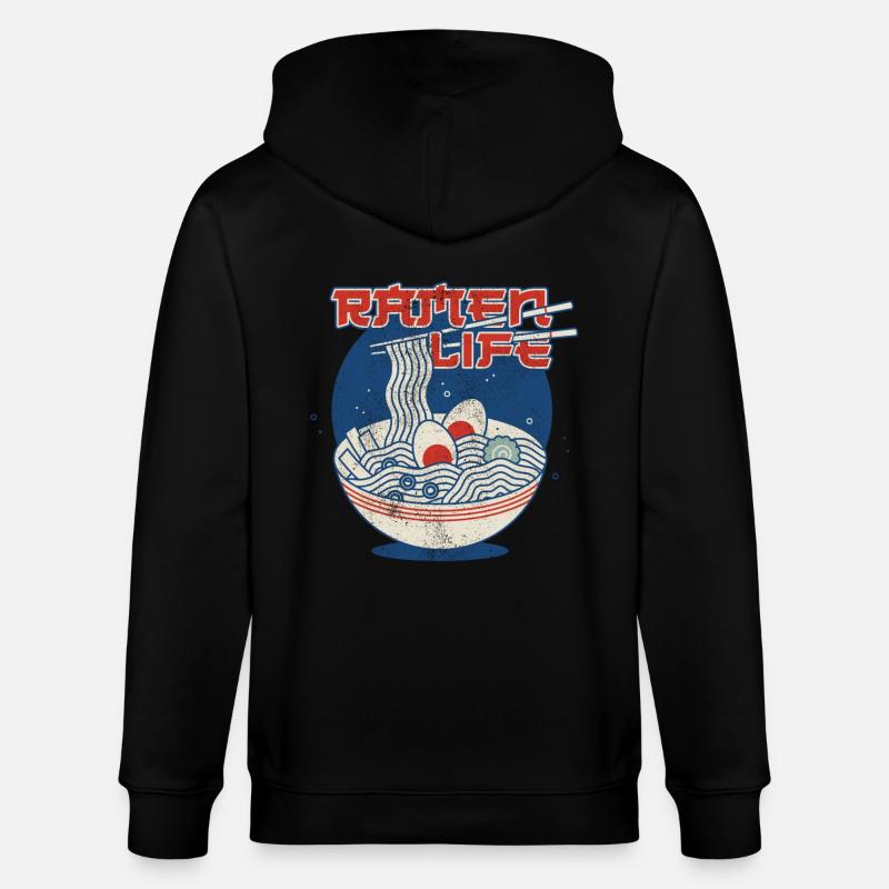Ramen Life - Stanley/Stella Unisex Bio-Kapuzenjacke CULTIVATOR  - Schwarz