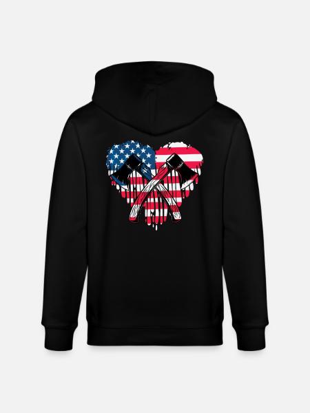 Axe throwing - Stanley/Stella CULTIVATOR Unisex Organic Hooded Jacket - black