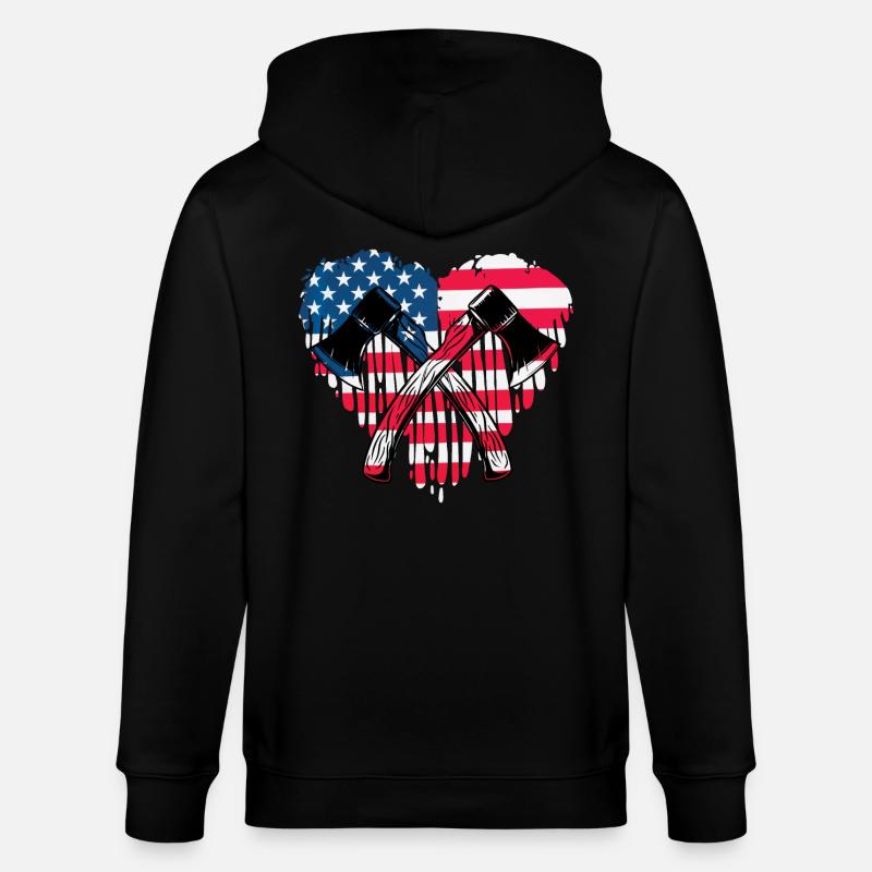 Lancer de hache - Veste à capuche bio CULTIVATOR Stanley/Stella Unisexe - noir