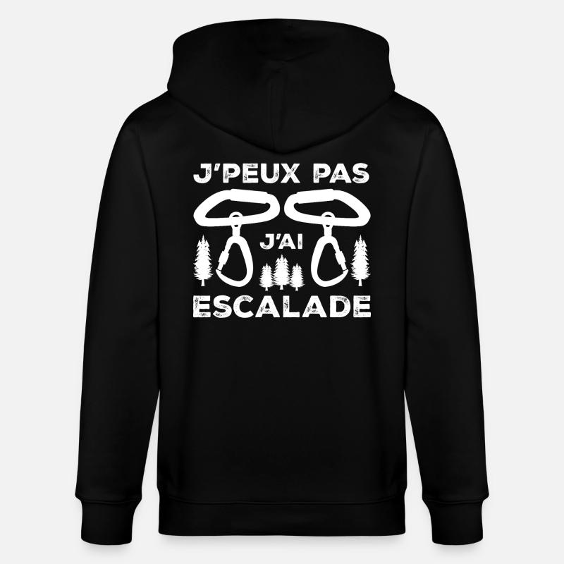 J'peux pas j'ai Escalade - Veste à capuche bio CULTIVATOR Stanley/Stella Unisexe - noir