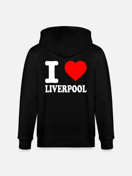 Liverpool - Stanley/Stella CULTIVATOR Unisex Organic Hooded Jacket - black