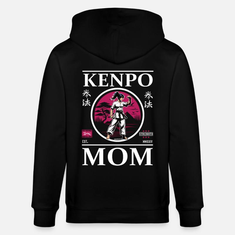 Maman Karaté Kenpo - Veste à capuche bio CULTIVATOR Stanley/Stella Unisexe - noir