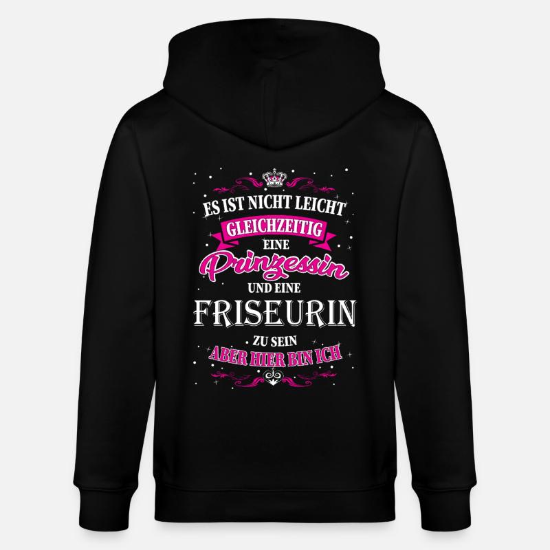 Coiffeur et Princesse - Veste à capuche bio CULTIVATOR Stanley/Stella Unisexe - noir