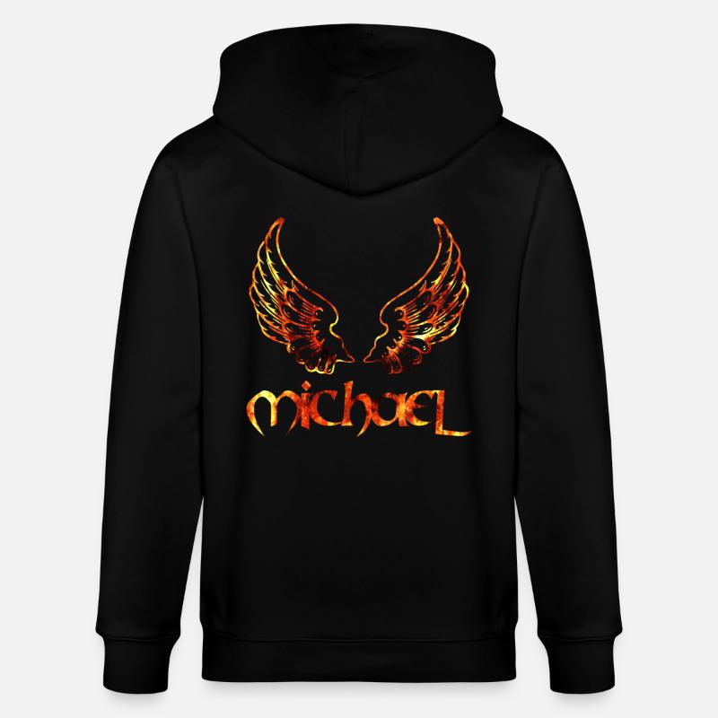 erzengel michael feu - Veste à capuche bio CULTIVATOR Stanley/Stella Unisexe - noir