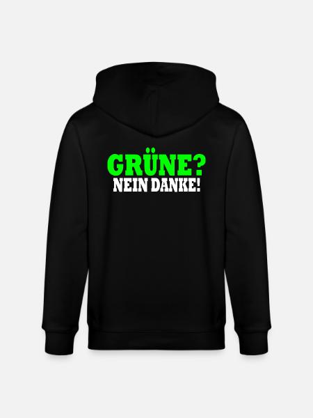 grüne nein danke - Stanley/Stella Unisex Bio-Kapuzenjacke CULTIVATOR  - Schwarz