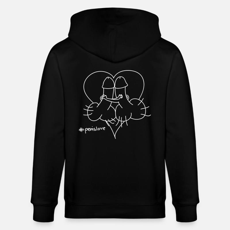 pénis amour - Veste à capuche bio CULTIVATOR Stanley/Stella Unisexe - noir