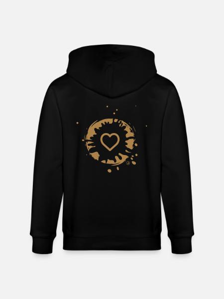 Herz und Schlamm - Stanley/Stella Unisex Bio-Kapuzenjacke CULTIVATOR - Schwarz