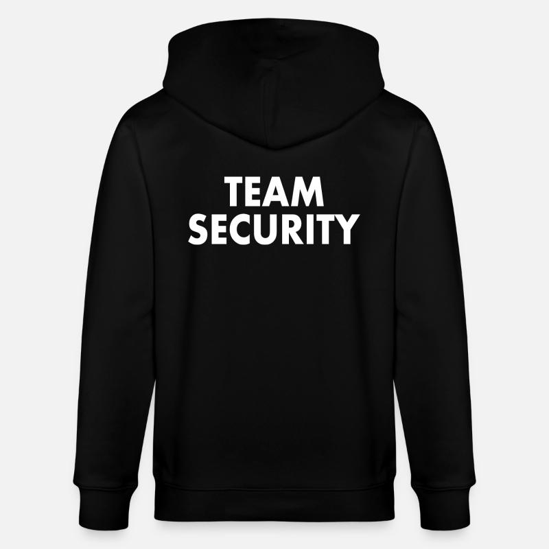 Team security - Veste à capuche bio CULTIVATOR Stanley/Stella Unisexe - noir
